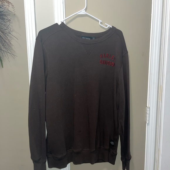 Harley-Davidson Dark Brown Crewneck Sweater - Picture 2 of 6